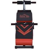 easycomfort easycomfort panca per addominali pieghevole altezza regolabile con imbottitura nera e rossa ean 8054144130651