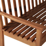 easycomfort easycomfort panchina da giardino terrazzo a 2 posti in legno marrone 145 x 66 x 89 cm ean 8055776910949