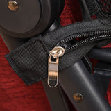 easycomfort easycomfort passeggino per animali domestici pieghevole con tettuccio regolabile in alluminio rosso e nero