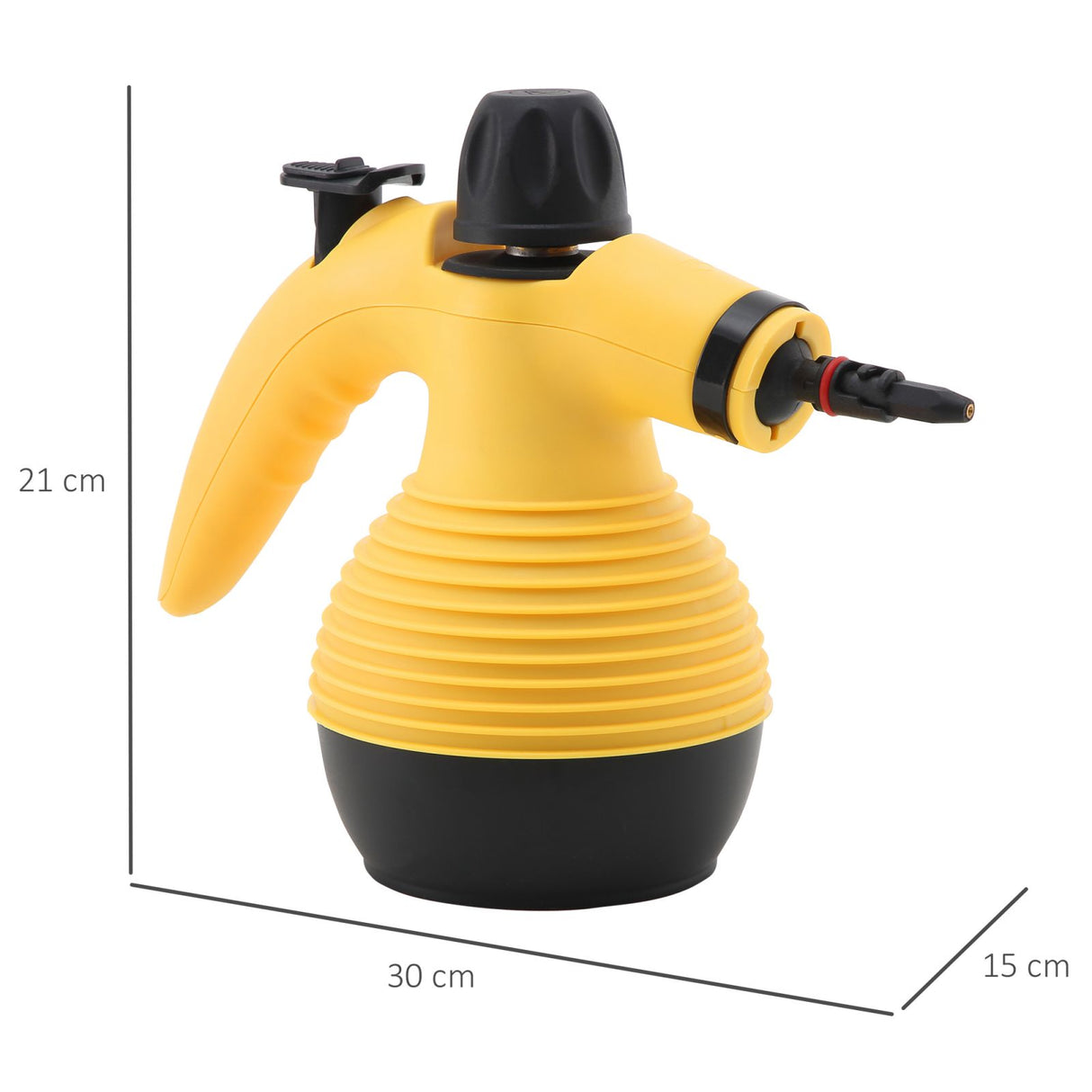 easycomfort easycomfort pistola a vapore multiuso pulitore a vapore portatile professionale per cucina bagno tessuti serbatoio 350ml giallo