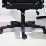 easycomfort easycomfort poltrona gaming con altezza schienale regolabile sedia da ufficio nera e viola ean 8054144139630