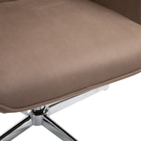 easycomfort easycomfort poltrona girevole imbottita e scamosciata marrone ean 8055776916668