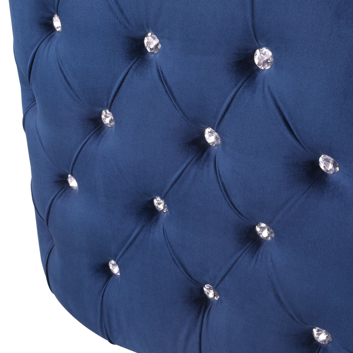 easycomfort easycomfort poltrona in stile chesterfield con cristalli girevole blu ean 8055776911816