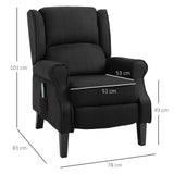 easycomfort easycomfort poltrona massaggiante relax reclinabile funzione riscaldante telecomando 7883101cm nero ean 8055776913599