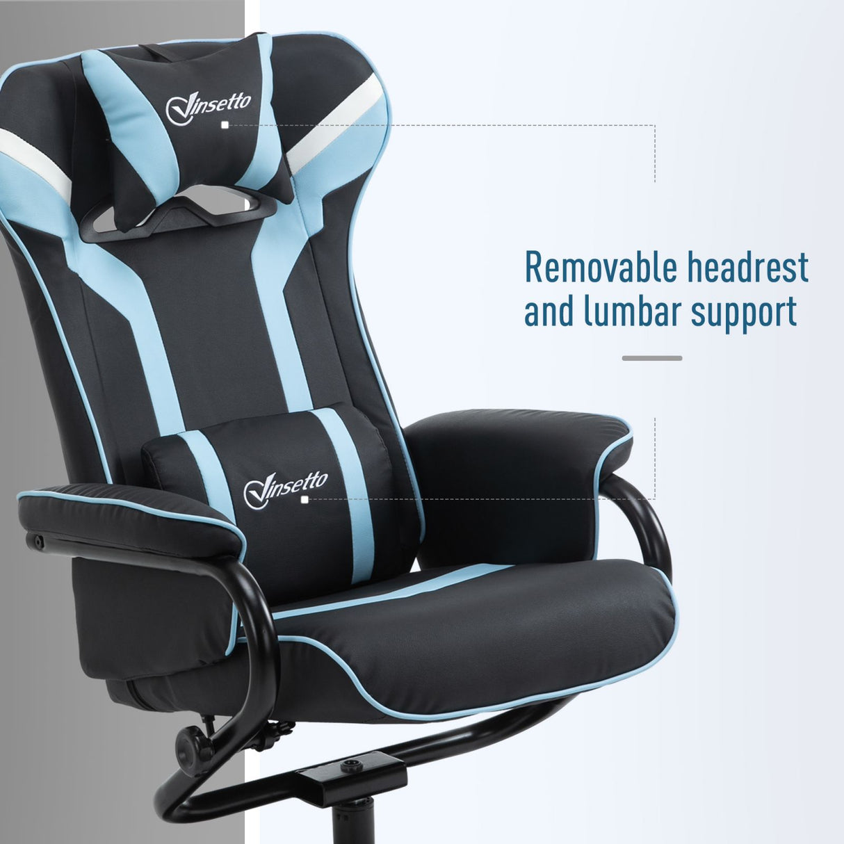 easycomfort easycomfort poltrona reclinabile con poggiapiedi stile gaming inclinazione 130 ean 8055776910185