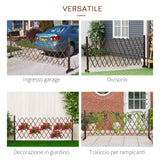 easycomfort easycomfort recinzione da giardino in legno con larghezza regolabile 37 225cm ean 8054111847797
