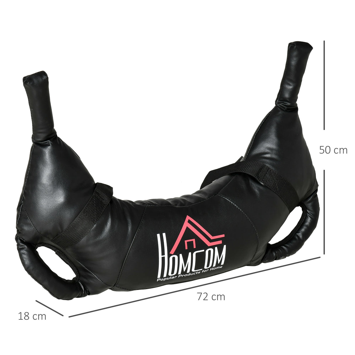 easycomfort easycomfort sacca bulgara da 20kg per allenamento fitness in casa ufficio e palestra 72x50x18 cm nero