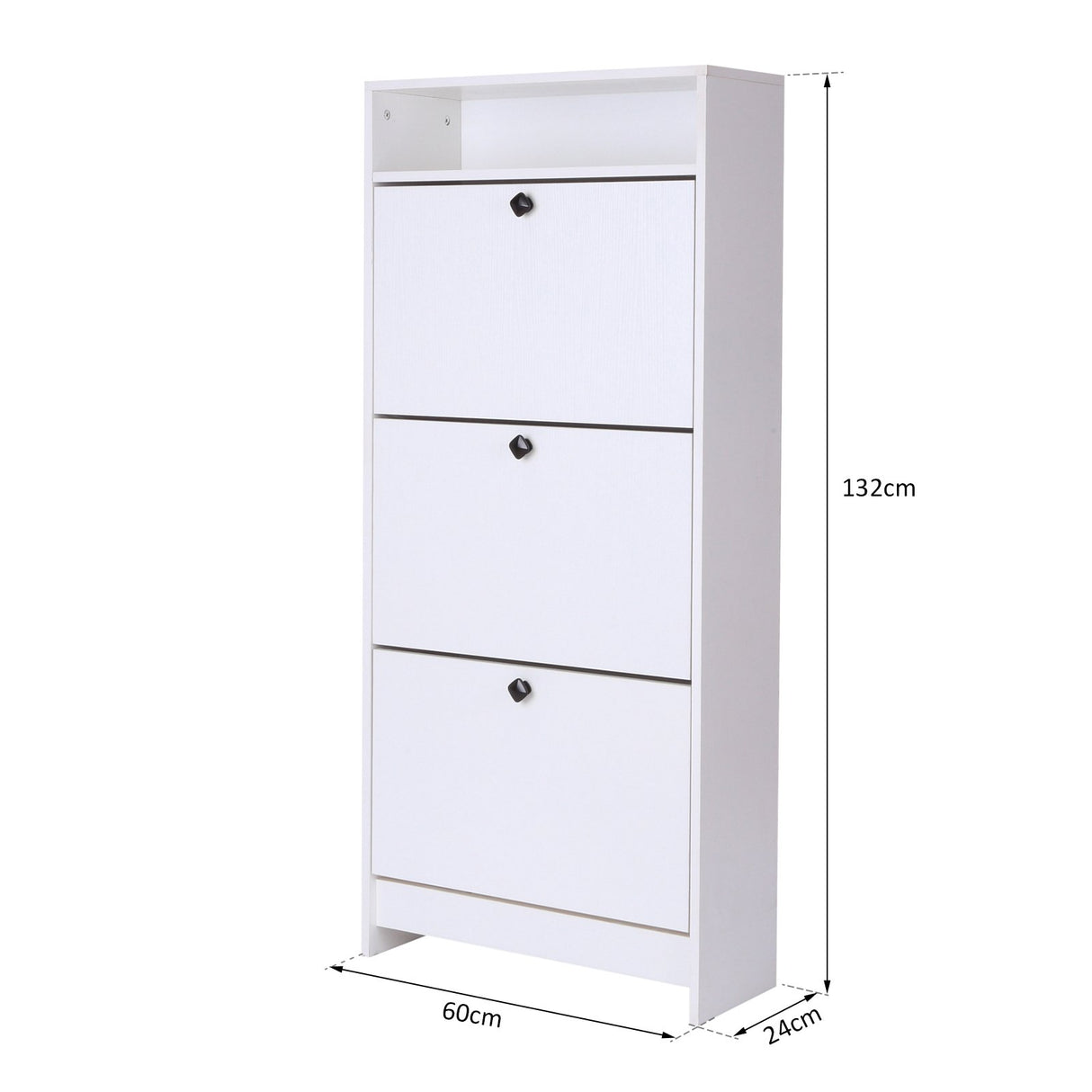 easycomfort easycomfort scarpiera 3 scompartimenti 18 paia di scarpe e 1 ripiano portaoggetti bianco ean 8054111847438