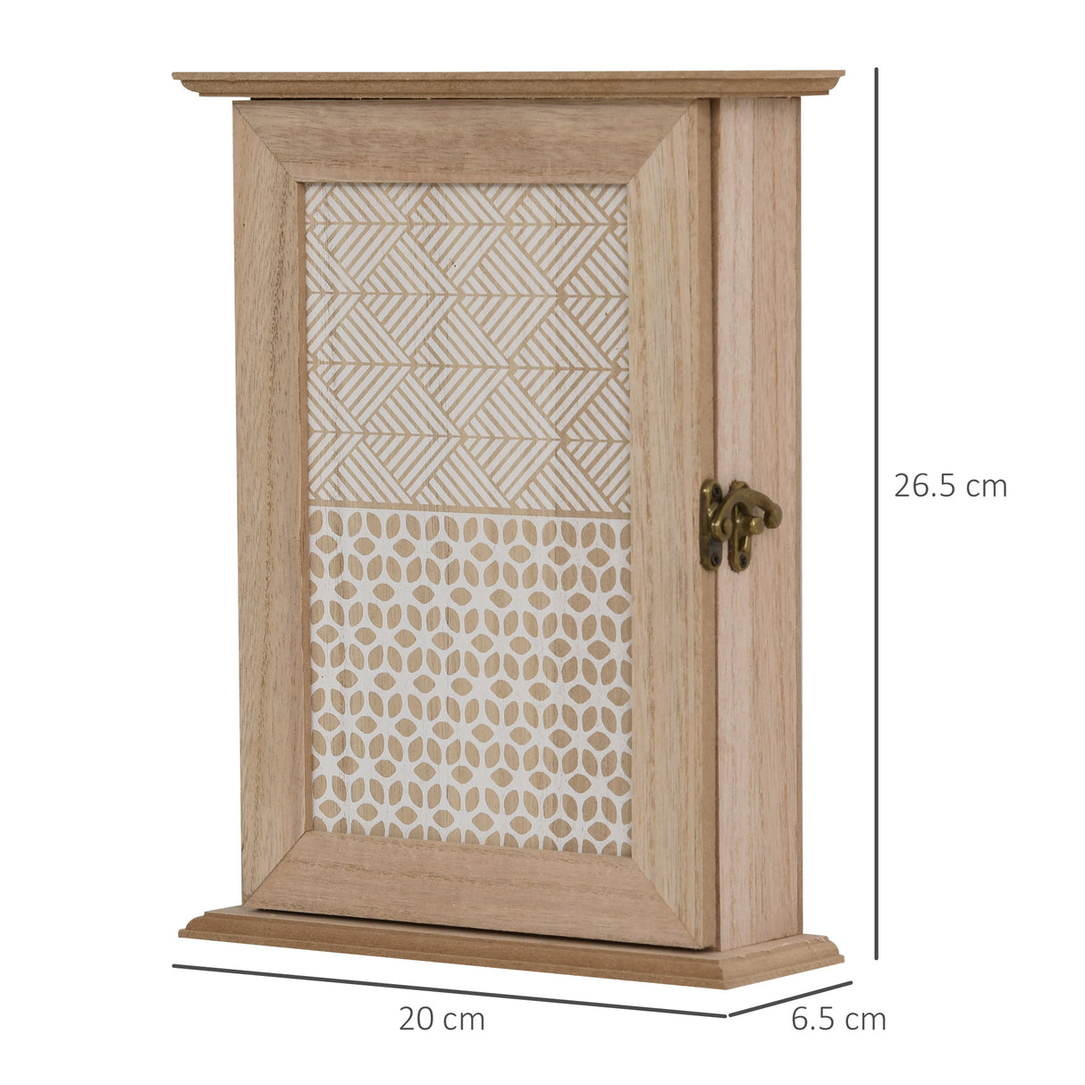 easycomfort easycomfort scatola porta chiavi in stile shabby chic in legno 20x6 5x26 5cm