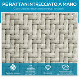easycomfort easycomfort sdraio da giardino in rattan e alluminio regolabile in 5 posizioni con ruote 162x60x90 cm