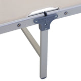 easycomfort easycomfort sdraio pieghevole da giardino con tetto lettino prendisole in alluminio beige ean 8054111849531