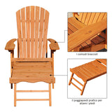 easycomfort easycomfort sedia a sdraio in legno adirondack con poggiapiedi ean 8055776912806