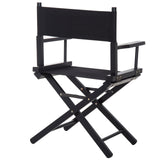 easycomfort easycomfort sedia da regista in legno di faggio e seduta in tessuto oxford nero ean 8054144134550