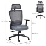 easycomfort easycomfort sedia da ufficio ergonomica altezza regolabile supporto lombare e poggiatesta gruccia integrata grigio