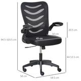easycomfort easycomfort sedia da ufficio ergonomica poltrona girevole altezza regolabile e braccioli sollevabili 58 5x58x94 5 103 5cm nero