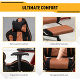 easycomfort easycomfort sedia da ufficio girevole e regolabile nero e marrone ean 8054144133904