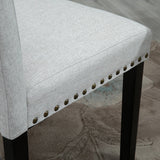 easycomfort easycomfort sedia imbottita per tavolo da pranzo o cucina senza braccioli in lino grigio chiaro ean 8054111848916