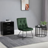 easycomfort easycomfort sedia moderna imbottita in metallo nero e tessuto verde ean 8055776915418