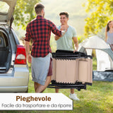 easycomfort easycomfort sedia sdraio da giardino zero gravity con tettuccio e portabicchieri beige ean 8054144130439