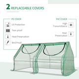 easycomfort easycomfort serra per orto con 2 coperture pe e pvc estate e inverno in acciaio ean 8054111842648