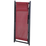 easycomfort easycomfort set 2 sedie sdraio pieghevoli in alluminio e texilene rosso ean 8054144135823