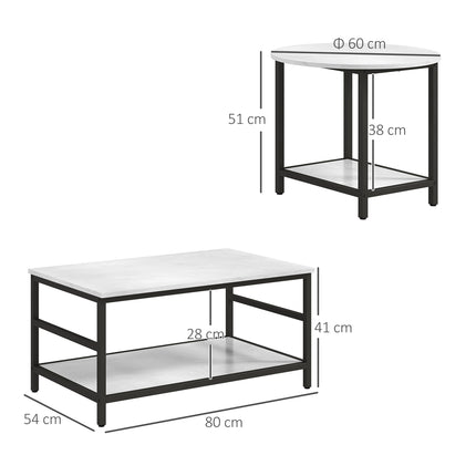 immagine-3-easycomfort-easycomfort-set-2-tavolini-da-caffe-a-2-livelli-in-truciolato-e-acciaio-con-piano-dappoggio-effetto-marmo-bianco-e-nero