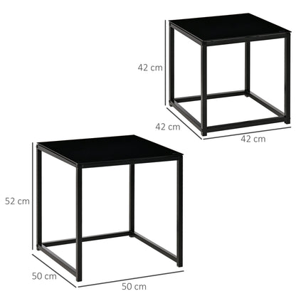 immagine-3-easycomfort-easycomfort-set-2-tavolini-da-salotto-quadrati-moderni-in-acciaio-e-vetro-temperato-nero