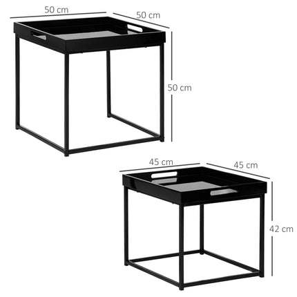 immagine-3-easycomfort-easycomfort-set-da-2-tavolini-da-caffe-impilabili-con-finitura-lucida-e-telaio-in-acciaio-nero