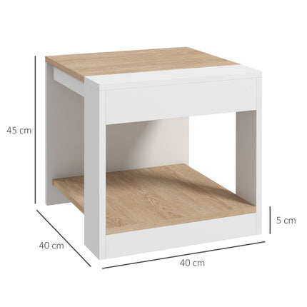 immagine-3-easycomfort-easycomfort-set-da-2-tavolini-da-soggiorno-con-design-a-due-livelli-40x40x45cm-bianco-e-quercia