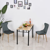 easycomfort easycomfort set di 2 sedie da pranzo imbottite con gambe in metallo grigio ean 8055776910499