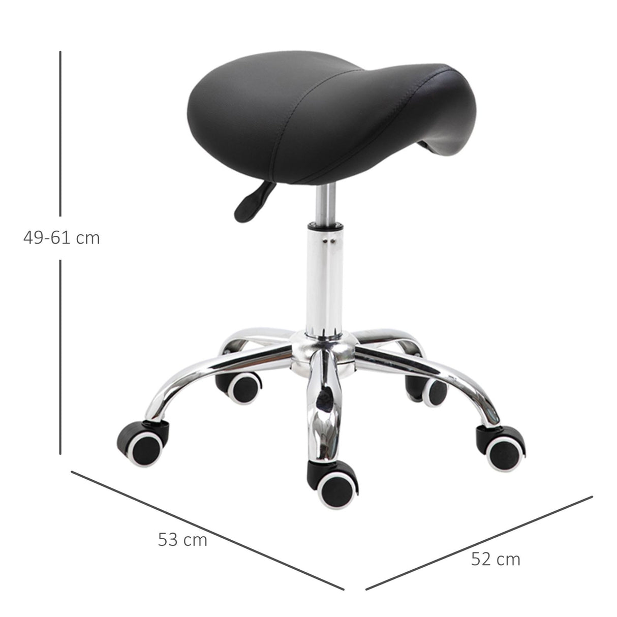 easycomfort easycomfort sgabello a sella per parrucchiere regolabile nero ean 8054144131412