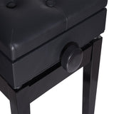 easycomfort easycomfort sgabello panchetta panchina sedia per pianoforte con vano portaoggetti altezza regolabile 54 5x33x48 58cm nero ean 8055776913476