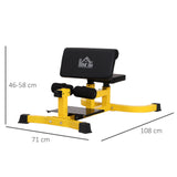 easycomfort easycomfort squat machine multifunzione 3 in 1 regolabile sit up push up per il fitness fianchi e gambe acciaio nero ean 8054111847117