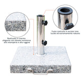 easycomfort easycomfort supporto base per ombrellone da giardino in marmo 29kg 42x42x36cm ean 8054144133249