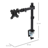 easycomfort easycomfort supporto monitor da 13 32 per scrivania altezza e inclinazione regolabili orientamento verticale e orizzontale nero