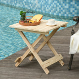 easycomfort easycomfort tavolino da giardino o da esterno pieghevole e portatile in legno 50x50x51cm ean 8054111848305