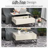 easycomfort easycomfort tavolino in legno con piano sollevabile e vano contenitore ean 8054144132310