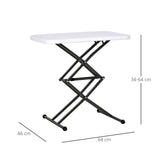 easycomfort easycomfort tavolino pieghevole da giardino con altezza regolabile su 4 livelli ean 8054111846455