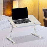 easycomfort easycomfort tavolino vassoio da letto regolabile in legno e acciaio 54x30x22 5 32cm ean 8054111840286