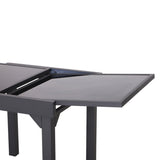 easycomfort easycomfort tavolo allungabile per casa e giardino nero 160x80x75cm ean 8055776911250