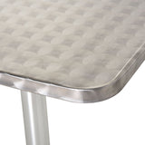 easycomfort easycomfort tavolo bar ristorante in acciaio inox quadrato 60x60cm altezza 70 110cm ean 8054111846967