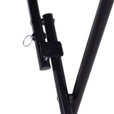 easycomfort easycomfort tavolo pieghevole da esterno effetti vimini con struttura in metallo nero e marrone 60 x 60 x 74 cm ean 8054111844437