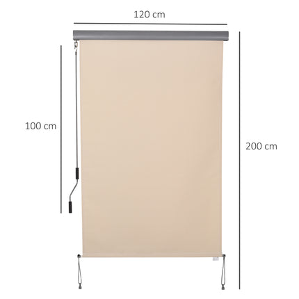 immagine-3-easycomfort-easycomfort-tenda-avvolgibile-parasole-con-manovella-installazione-a-muro-o-soffitto-120x200cm-beige