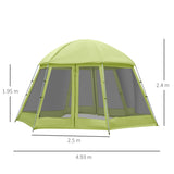 easycomfort easycomfort tenda da campeggio per 6 8 persone con borsa funi e picchetti 493x493x240cm