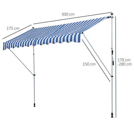 immagine-3-easycomfort-easycomfort-tenda-da-sole-a-bracci-3x1-5m-con-manovella-e-struttura-telescopica-bianco-e-blu