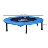 easycomfort easycomfort trampolino elastico fitness pieghevole da giardino 101 5 x 23cm blu e nero