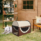 easycomfort easycomfort trasportino per cani pieghevole caffe 70x51x59cm ean 8054111849395