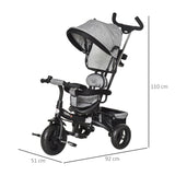 easycomfort easycomfort triciclo passeggino 2 in 1 pieghevole per bambini 18 mesi con maniglione