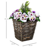 easycomfort easycomfort vaso fiori finti di phalaenopsis viola e bianchi pianta finta alta 45cm ean 8054111847780
