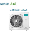 hisense climatizzatore condizionatore hisense quadri split inverter serie new energy 771212 con 4amw81u4raa r 32 wi fi integrato 700070001200012000 novita